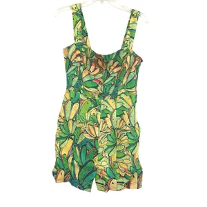 Farm Rio Green Banana Dress size small thumbnail 2