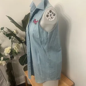Bud Racing Denim Sleeveless Shirt NASCAR vintage thumbnail 3