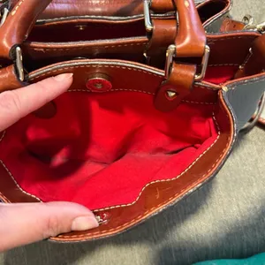 Dooney & Bourke Gray and Tan Shoulder Bag Set thumbnail 7