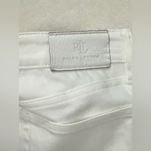 Ralph Lauren Women's Classic White Straight Leg Jeans Size 8 thumbnail 9