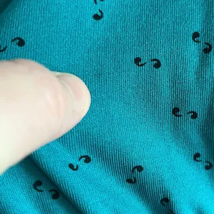 Vintage 70s Teal Mod Dress Abstract Print Cinched Waist Small thumbnail 6