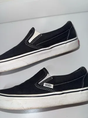 Vans Classic Asher Slip-on Sneakers Black Canvas thumbnail 6