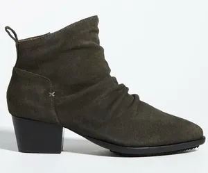 New KELSI DAGGER Brooklyn Ego Suede Slouch Ankle Boot Size‎ 7.5 Olive Green Boho thumbnail 1