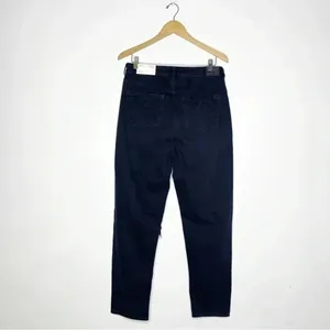 American Eagle Mom Jeans Black Distressed Denim Size 10 / 29 Long NWT thumbnail 7
