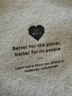 MADEWELL The Reusable Canvas Tote Bag: Good Days 100% Cotton thumbnail 3