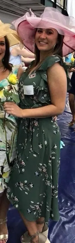 June and Hudson Green floral dress thumbnail 1