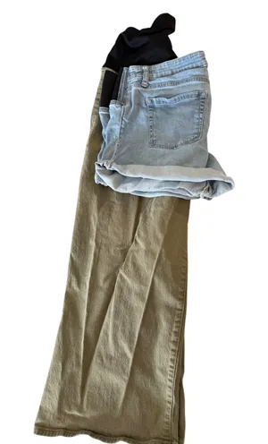 Isabel by Ingrid & Isabel Maternity Bundle Size 14 Wide Leg Pant and Denim Short thumbnail 1