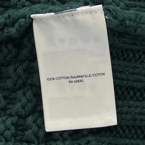 Lands End Drifter Womens M 10-12 Cotton Cable Knit Roll Neck Sweater Dark Green thumbnail 5