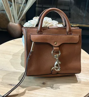 Rebecca Minkoff Dog Clip Tote Mini Satchel in Camel Brown thumbnail 1
