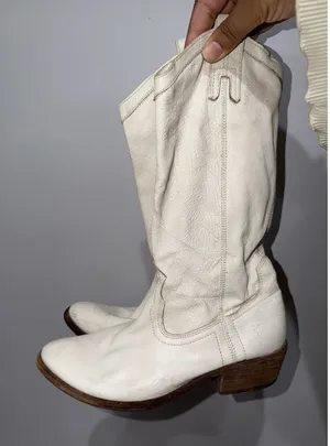 Frye Women's Billy Pull On Western Leather Boot Black Size 7 READ N thumbnail 1