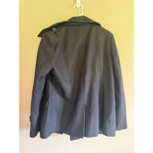 New York & Company Black Wool Blend Double Breasted Pea Coat Womens‎ Large thumbnail 4