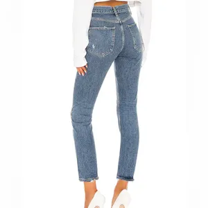 AGOLDE Riley High Rise Straight Crop Jeans Rigid Cotton‎ Denim thumbnail 3