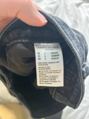 American Eagle Dark Wash Mom Jeans thumbnail 8