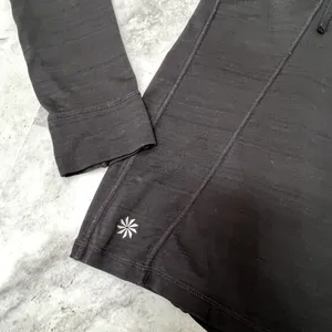 Athleta Hoodie Sz Small‎ Black Hooded Pullover Thin Sweatshirt Running 1/4 Zip thumbnail 6