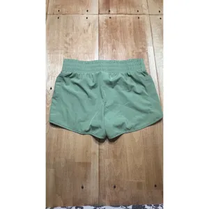 Raya Sun Womens Sage Green Smocked‎ High Waist Athletic Running Shorts Size M thumbnail 4