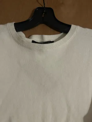 Gorgeous creamy white lightweight sweater dress thumbnail 2