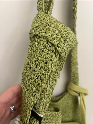 Free People Coastal Crush Matcha Green Slouchy Shoulder Bag thumbnail 5