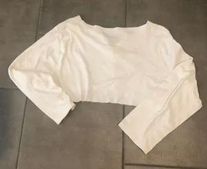 Cropped Long Sleeve White Size XL thumbnail 2