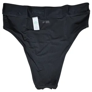 Aerie‎ Bikini Bottom High Cut Cheeky Banded Black L thumbnail 4
