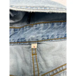 Levi’s classic slim fit light wash overalls. women’s size small. thumbnail 6