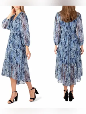 Joie Printed Parisian Paisley Maxi Dress XL NWT thumbnail 2
