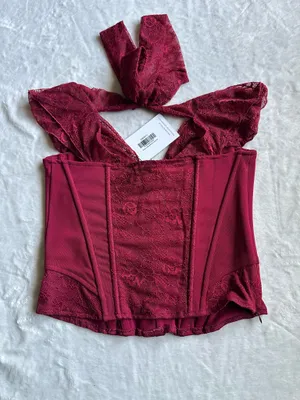 Outcast Clothing Philippa Top Deep Red thumbnail 7