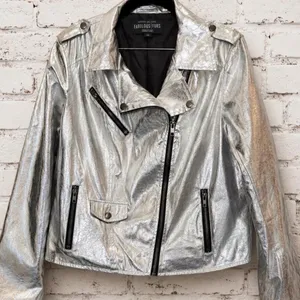 Donna Women's Silver Jacket Size M thumbnail 2