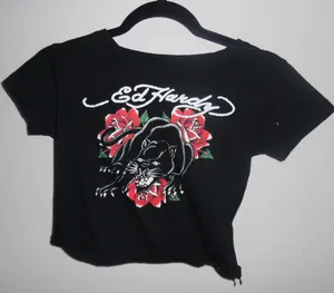 Ed Hardy Black Graphic Tee thumbnail 1