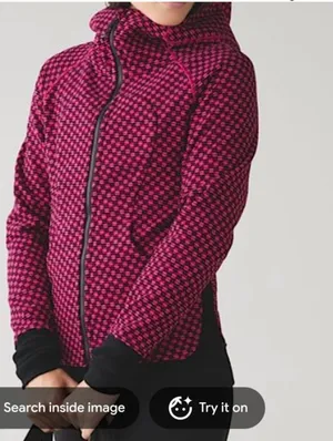 Lululemon Scuba Hoodie in wine size 10 thumbnail 2