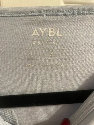 AYBL Light Blue Cropped Workout Top thumbnail 2