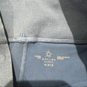 Aerie OFFLINE Seamless‎ High Waisted 7/8 Legging Blue Medium Athleisure Yoga Gym thumbnail 11