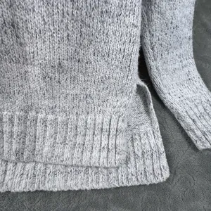 L.L. Bean Signature Sweater Womens S Gray Marled Mock Neck Pullover Cozy Soft thumbnail 8