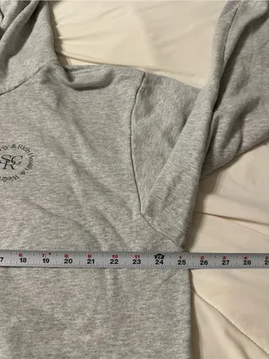 Sporty & Rich Wellness Club Cotton Blend Light Gray Hoodie - Size XL thumbnail 12