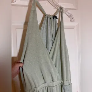 NWT‎ LuLus Sunny Day Perfection Sage Green Tie-Back Maxi Dress, M! thumbnail 5