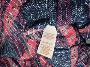 NWOT Free people fearless love oversized top pink Blue Medium thumbnail 6