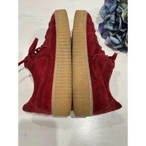 Post Xchange Suede‎ Sneakers Casual Shoes Gum Soles Red Size 38 thumbnail 6