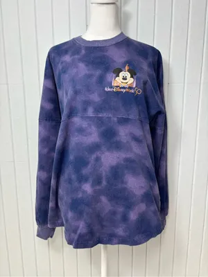 Walt Disney World 50th Anniversary Tie-Dye‎ Spirit Jersey Purple Size S thumbnail 5