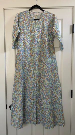 Roller Rabbit Women’s Marine Anu Kurta Floral Dress Size XS thumbnail 1