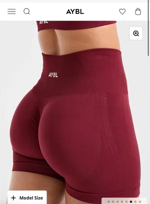 AYBL Empower Seamless Shorts Red Wine  thumbnail 2