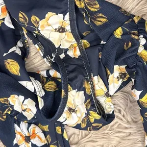 Beach Riot X Stone Cold Fox Classy Sexy One Piece Floral Cheeky Swim Suit Medium thumbnail 6