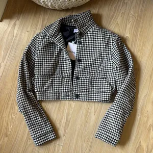 Cry Baby Black and White Houndstooth Cropped Jacket thumbnail 1