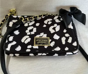 Betsey Johnson Black and White Shoulder Bag thumbnail 1
