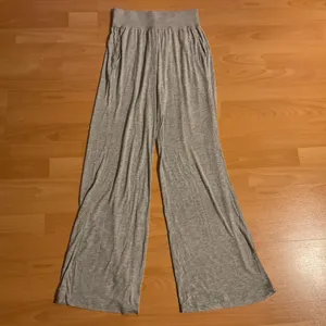 Alo Yoga Semi-Sheer Delicate Lounge Flare Pant Athletic Heather Grey XS thumbnail 2