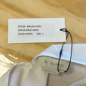 NWT M. Martin‎ Oversized Minimalist Belted Lightweight Cotton Midi Dress Sz 2 thumbnail 7
