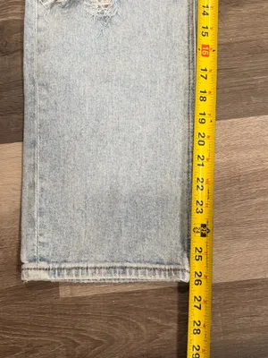 American Eagle Super High-Rise Ankle Straight Distressed Light Wash Jeans Size 8 thumbnail 7
