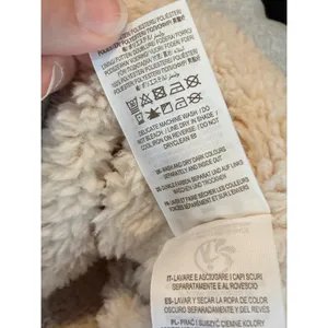 Boden Gray Sherpa Borg Fleece Lined Full Zip Hoodie Sweatshirt US 4 thumbnail 13