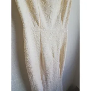 Muxxn White Dress Women Size Small Fit Flare Cream White Boat Neck Mermaid Prom thumbnail 11
