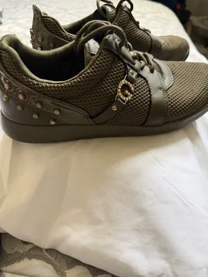 G by Guess Men's Olive Mesh Low-Top Sneakers thumbnail 2