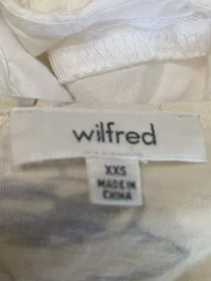 Wilfred Cream Floral Scoop-Neck Peplum Crop Top thumbnail 2