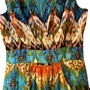 Guess Los Angeles VTG Mini Sheath Dress Y2K Watercolor Formal Party Dress thumbnail 5